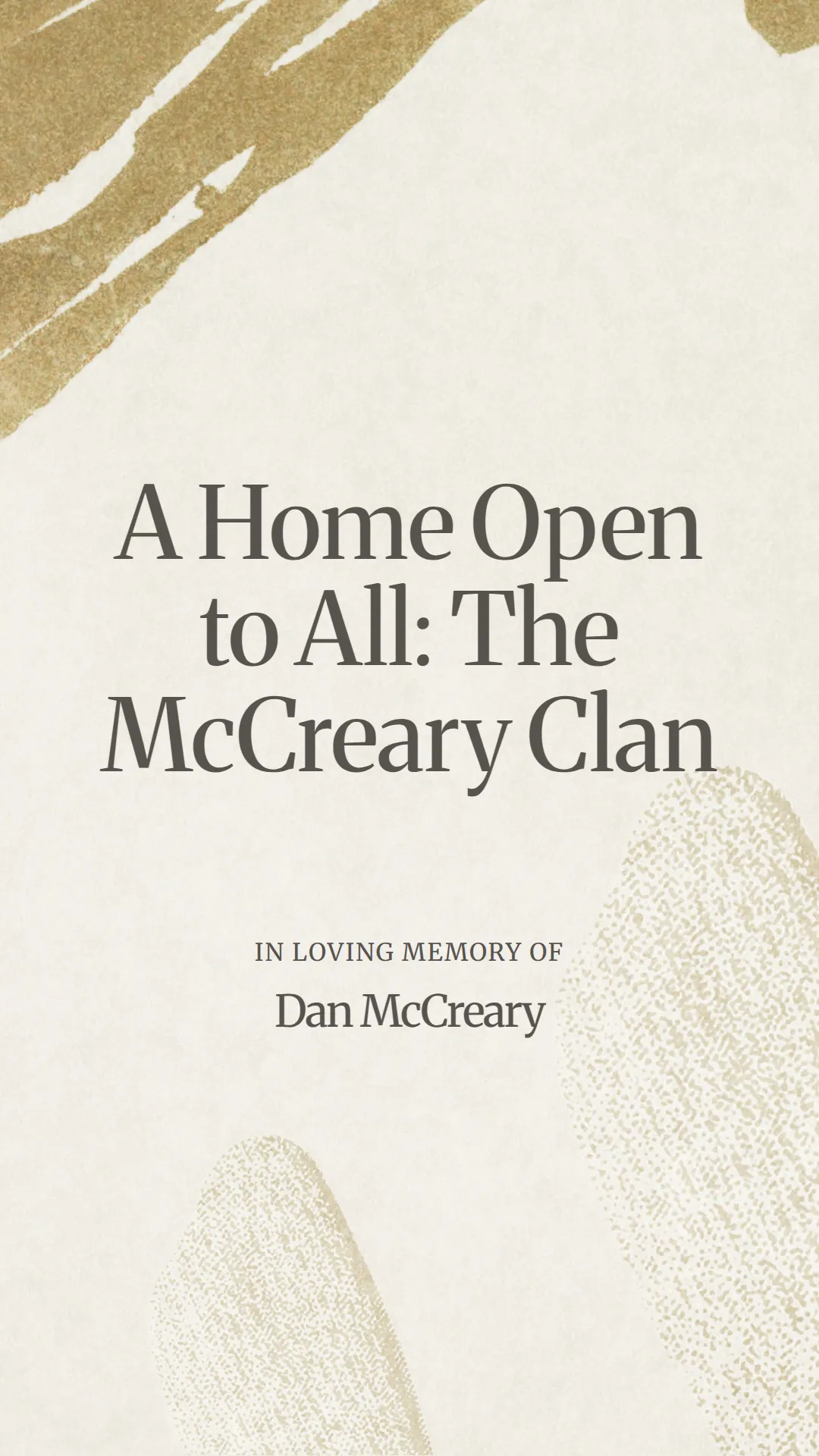 A Home Open to All: The McCreary Clan
