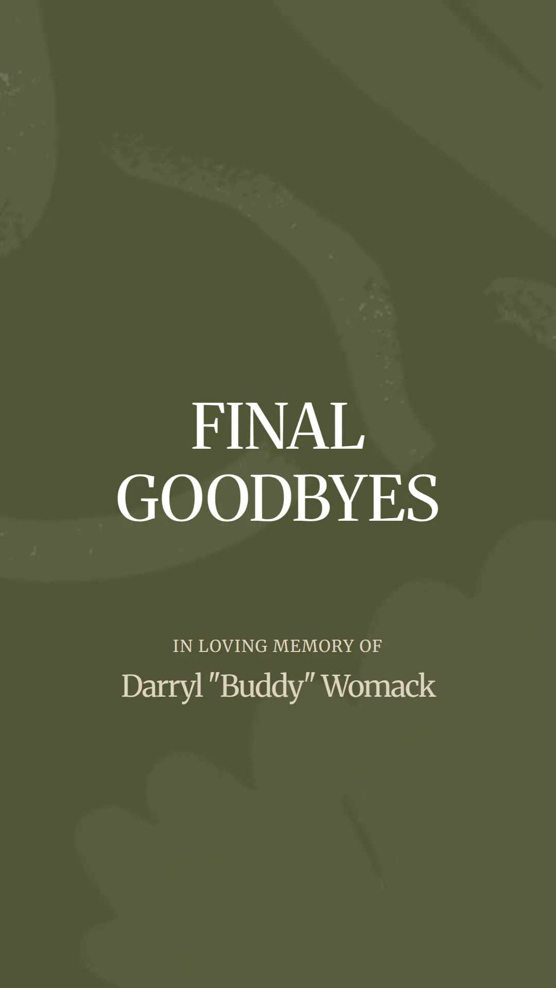 A Celebration of Darryl 'Buddy' Womack's Life
