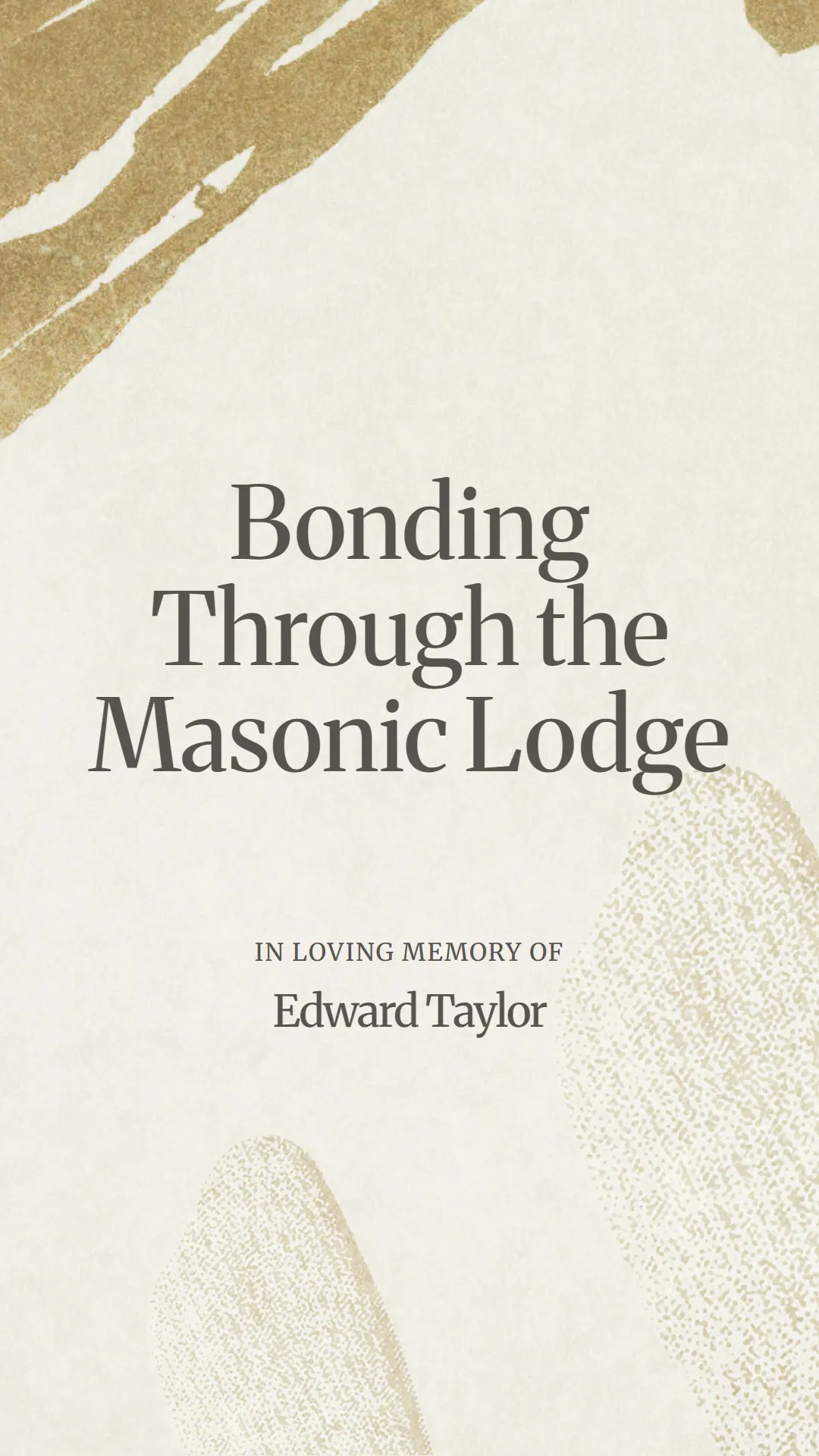 Bonding Through the Masonic Lodge