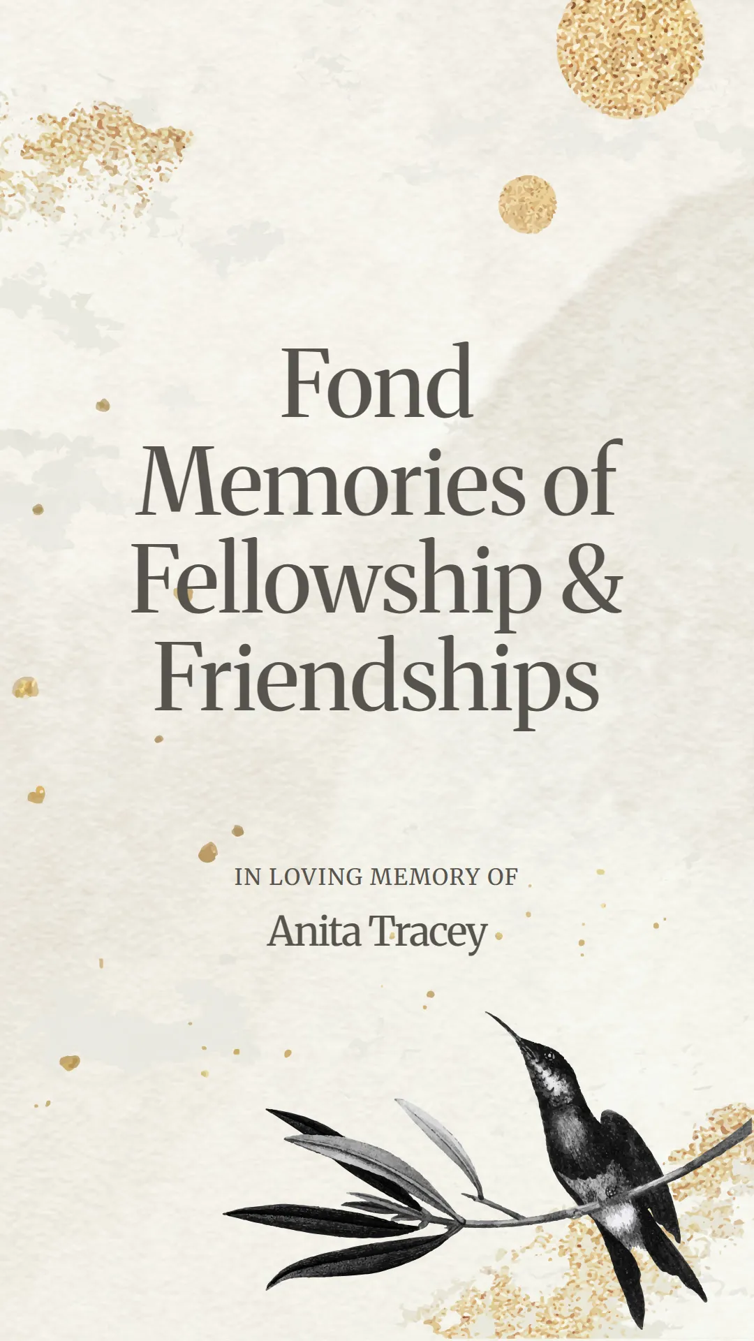 Fond Memories of Fellowship and Friendships