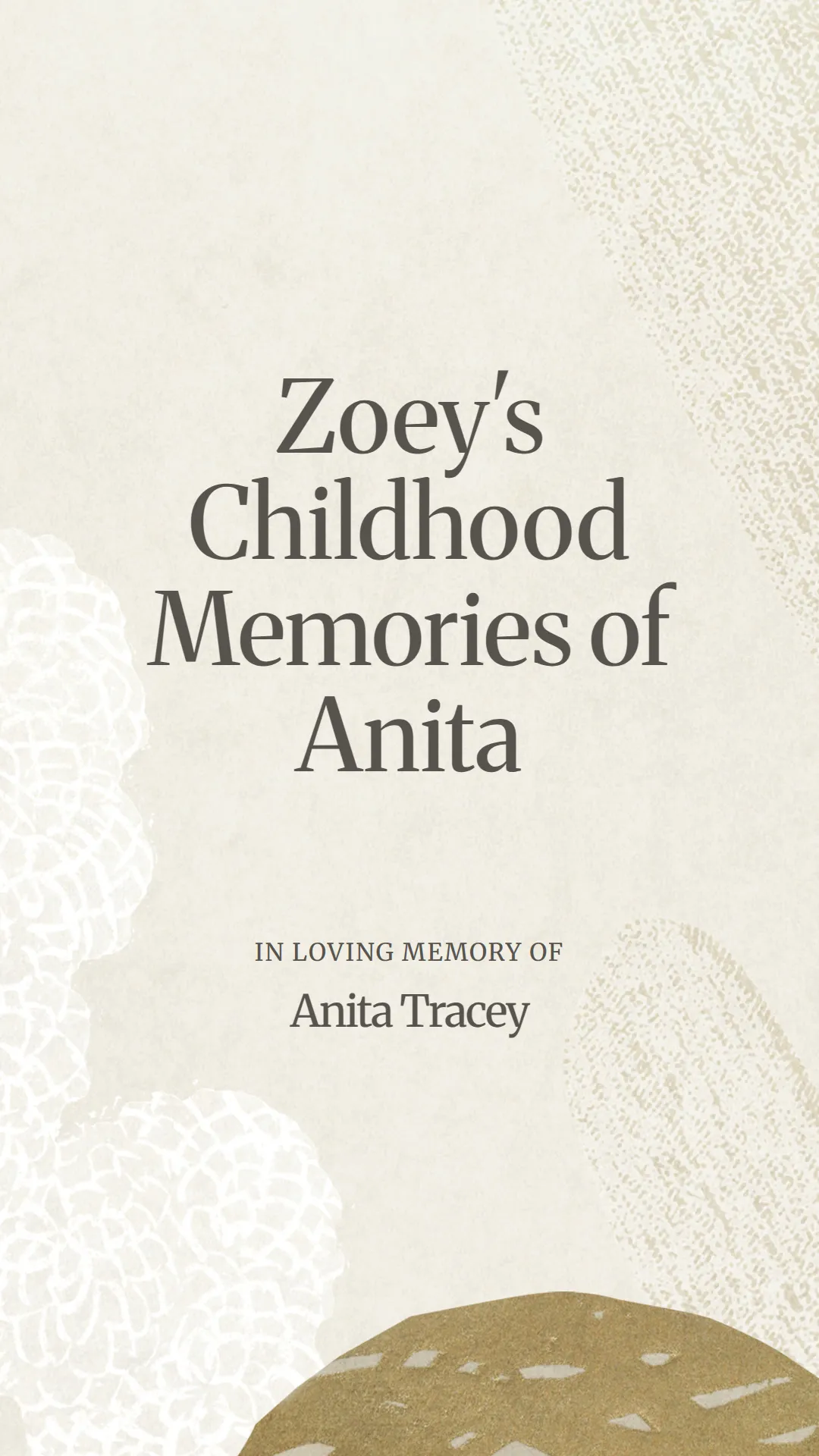 Zoey's Childhood Memories of Anita