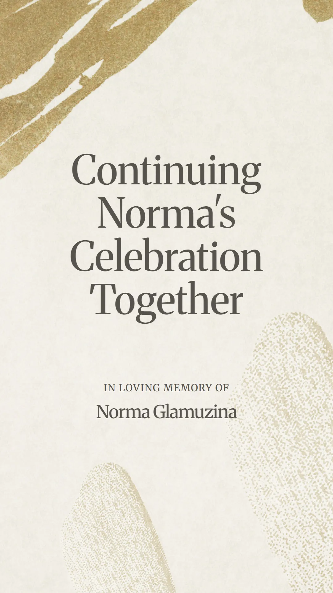Continuing Norma's Celebration Together