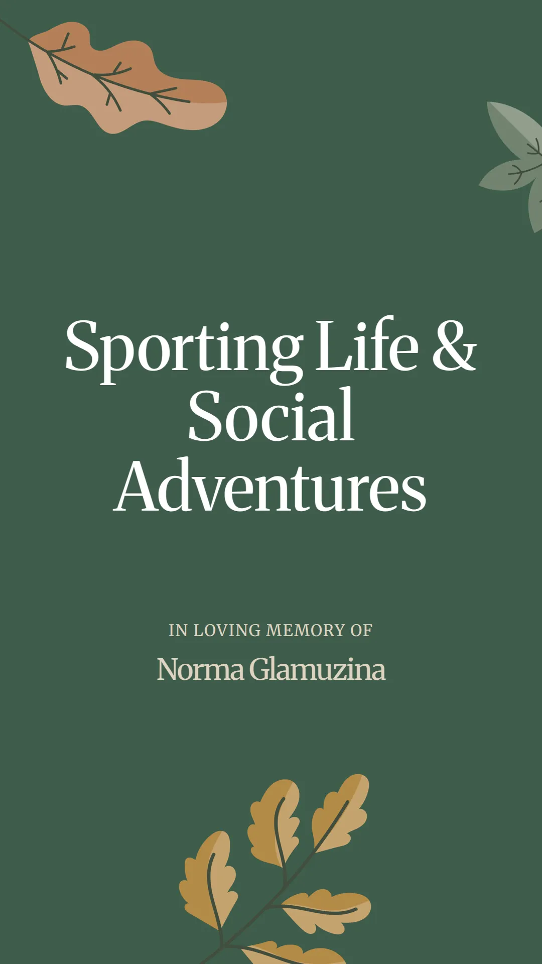 Sporting Life and Social Adventures