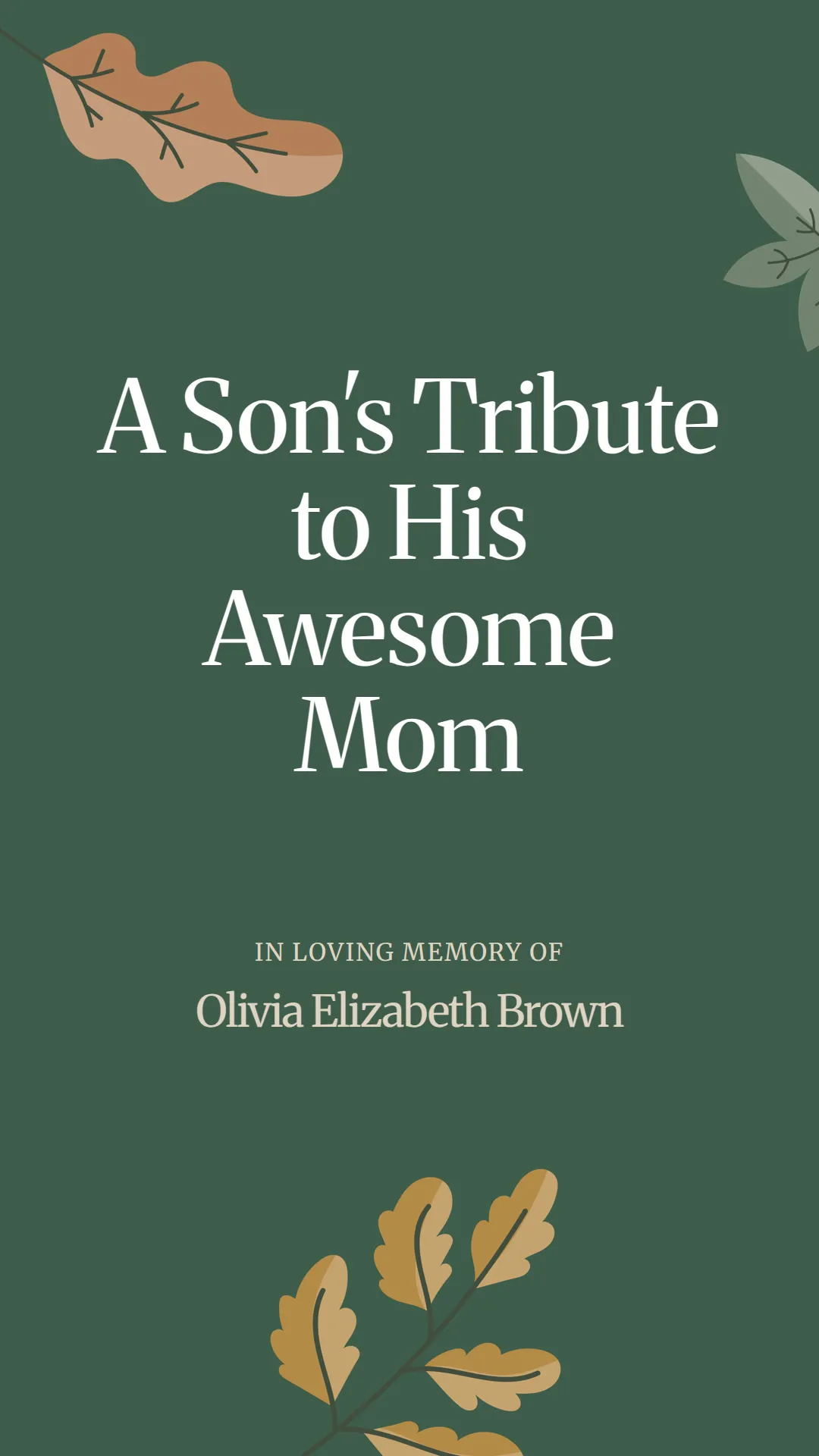A Son's Tribute to His Awesome Mom