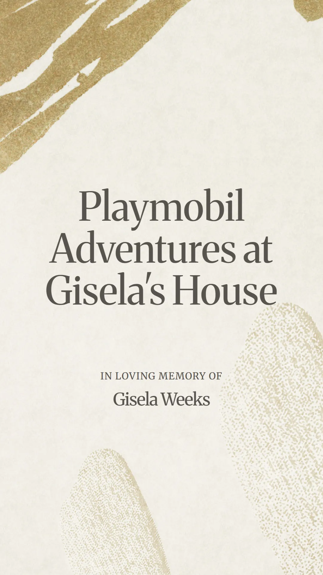 Playmobil Adventures at Gisela's House