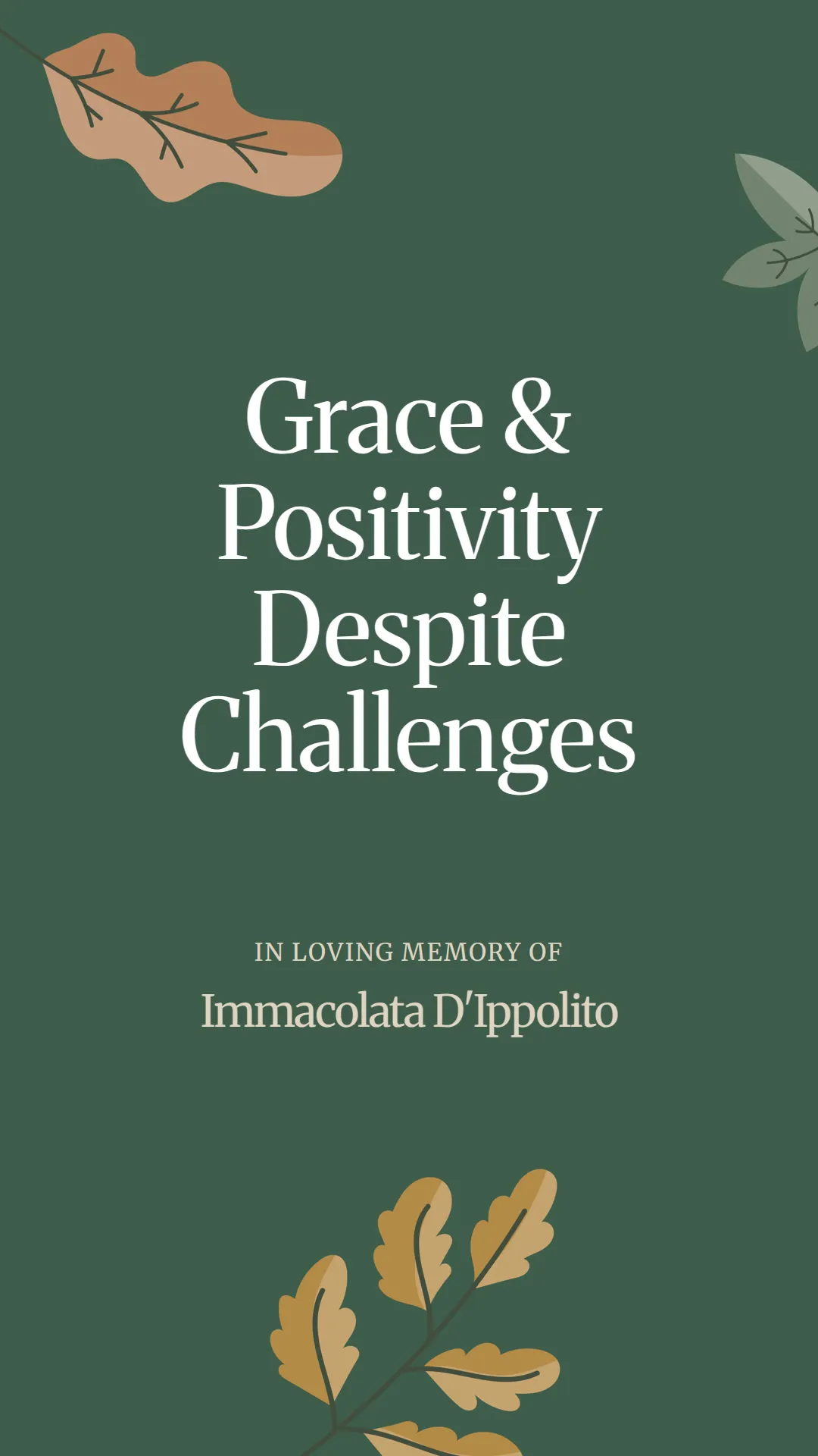 Grace and Positivity Despite Challenges