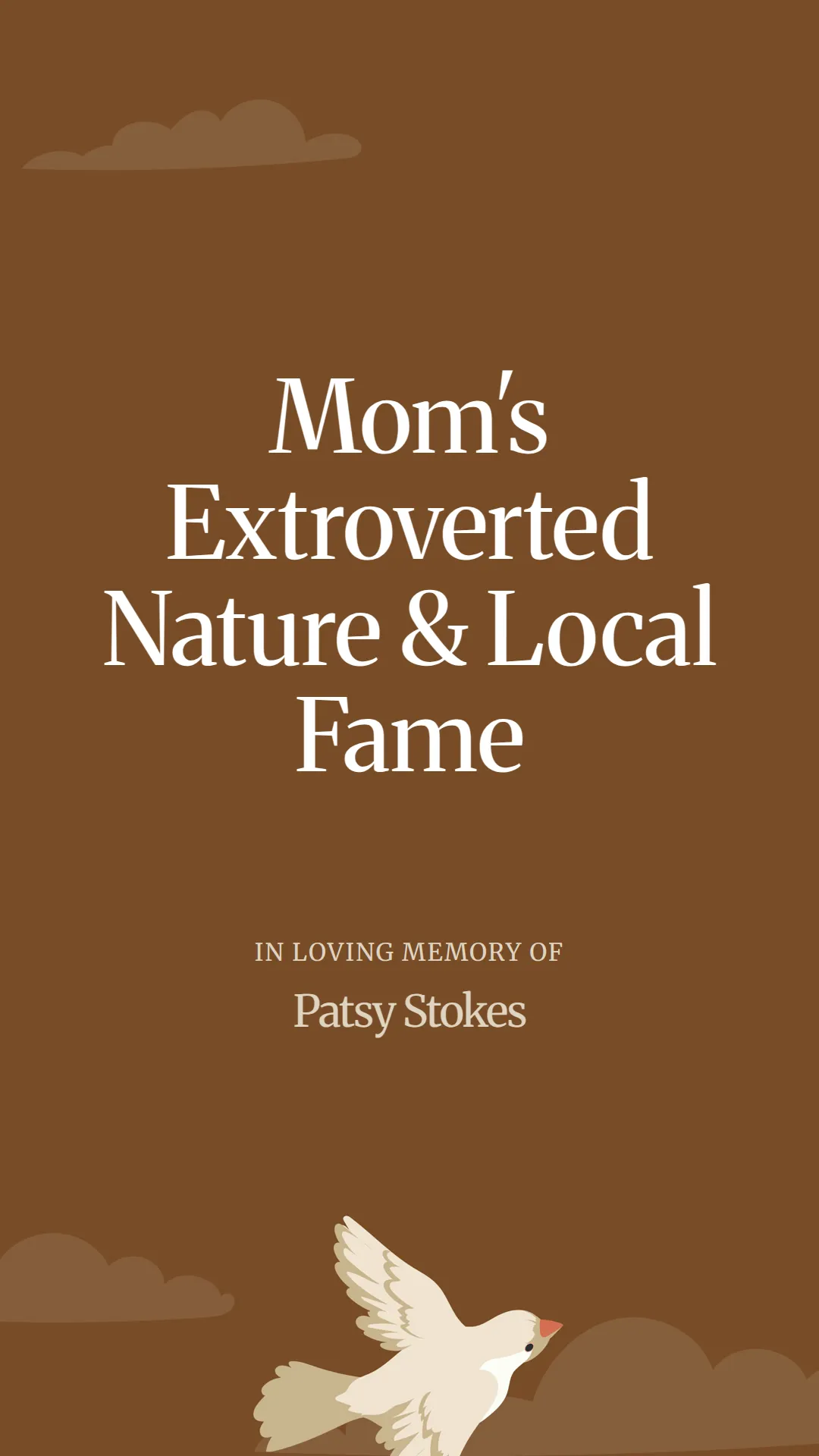 Mom's Extroverted Nature and Local Fame