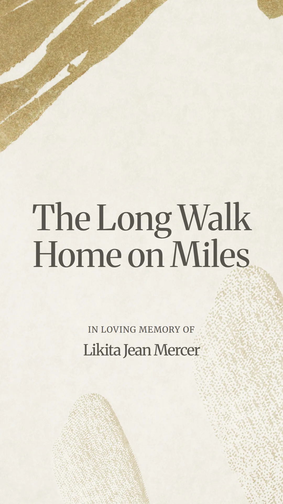 The Long Walk Home on Miles