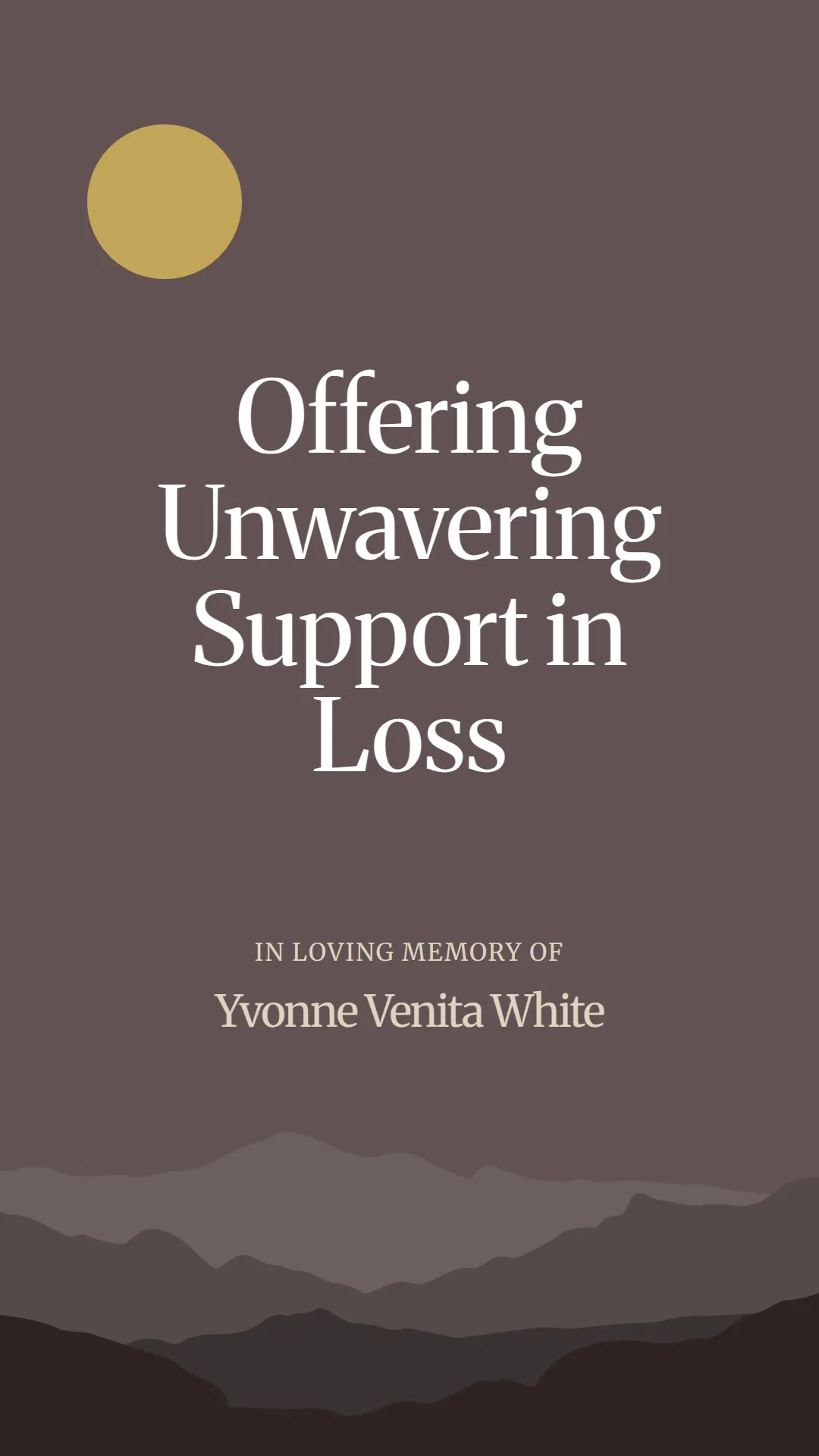 Offering Unwavering Support in Loss