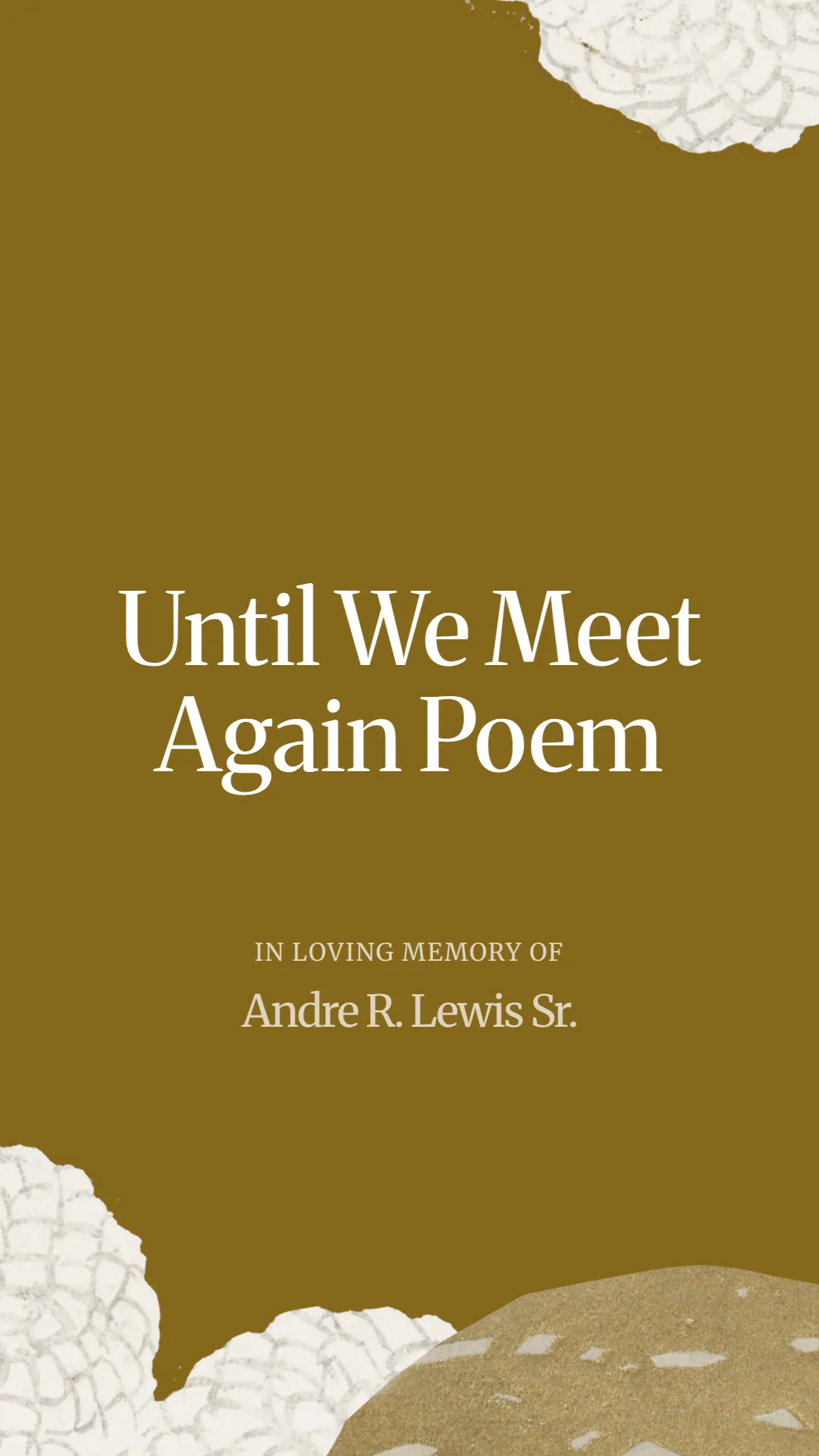Until We Meet Again Poem