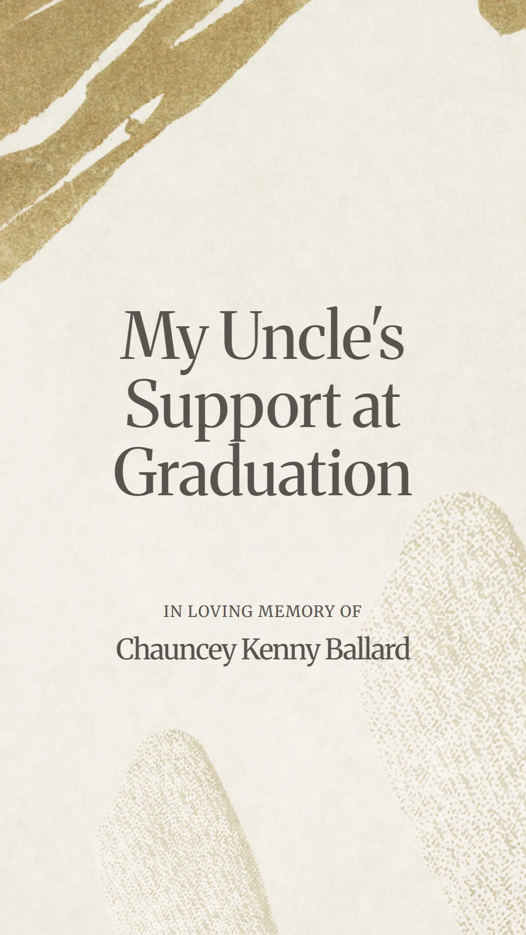 My Uncle's Support at Graduation